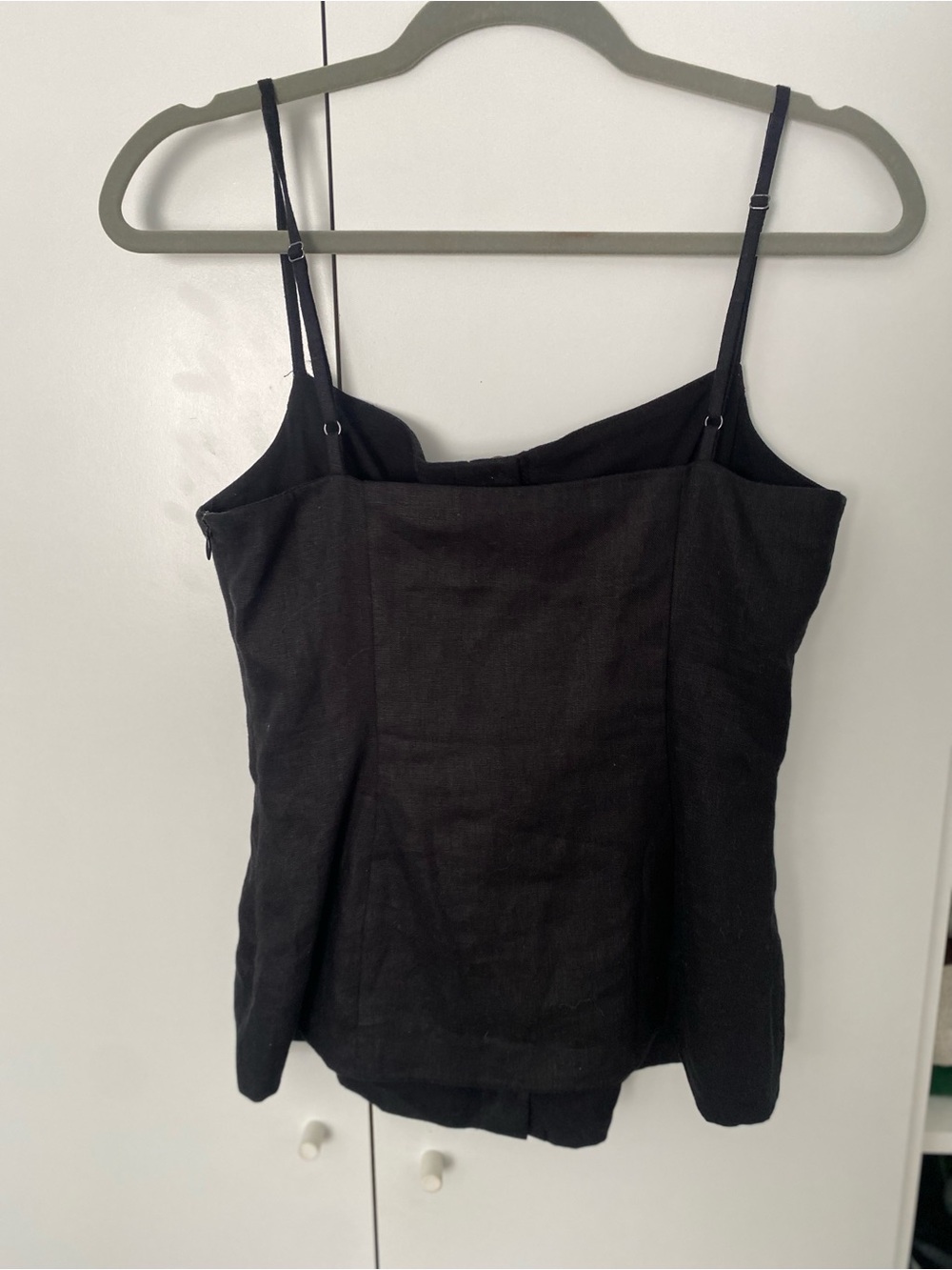 Few Moda Cecille Linen Button Tank - Picture 7 of 8
